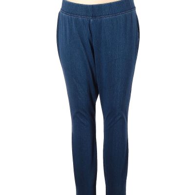 Lands' End Women Blue Jeggings 2X Plus